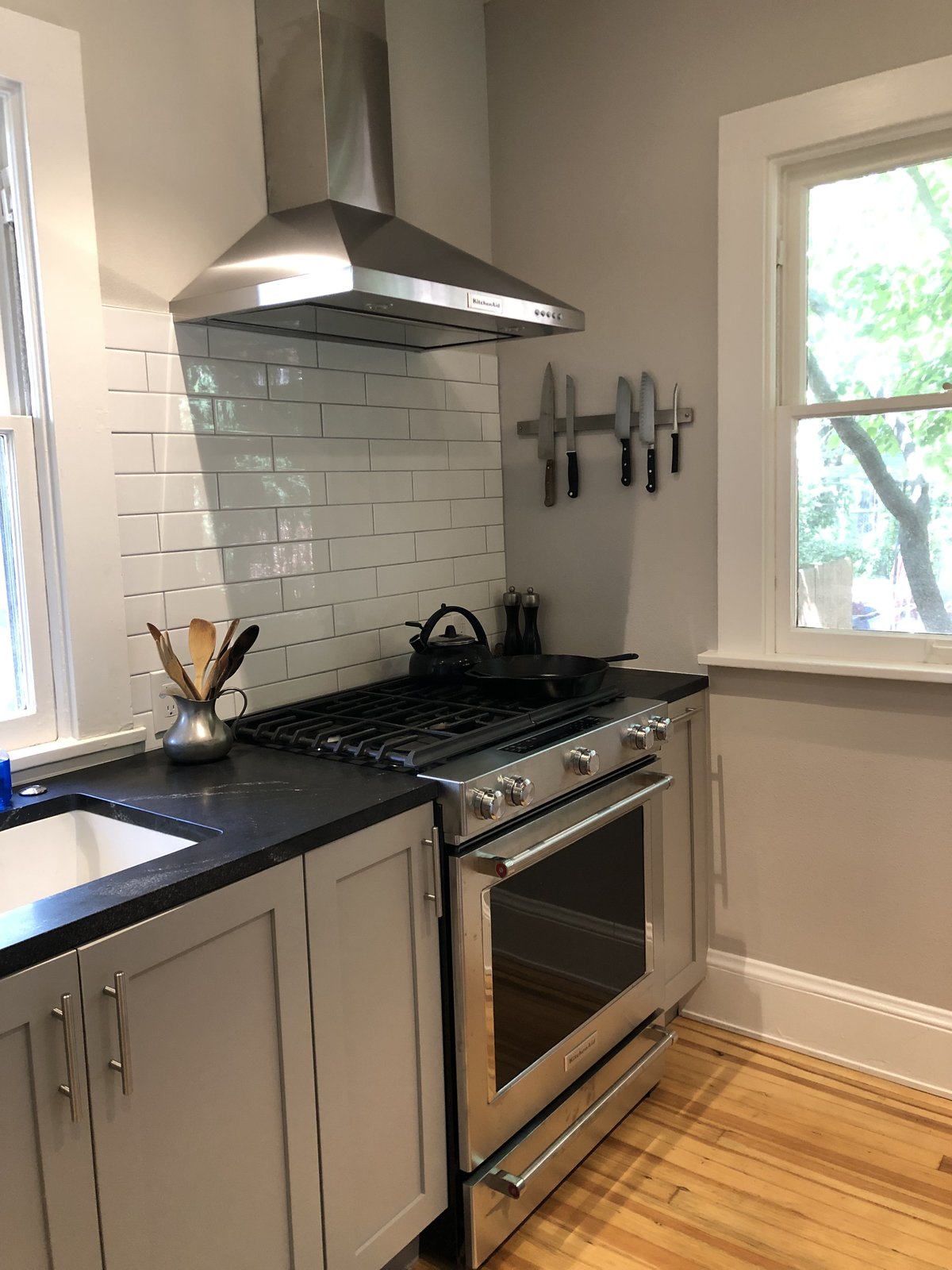 A custom kitchen built-in by Good Measure Design — clean lines, integrated storage, considered detailing.